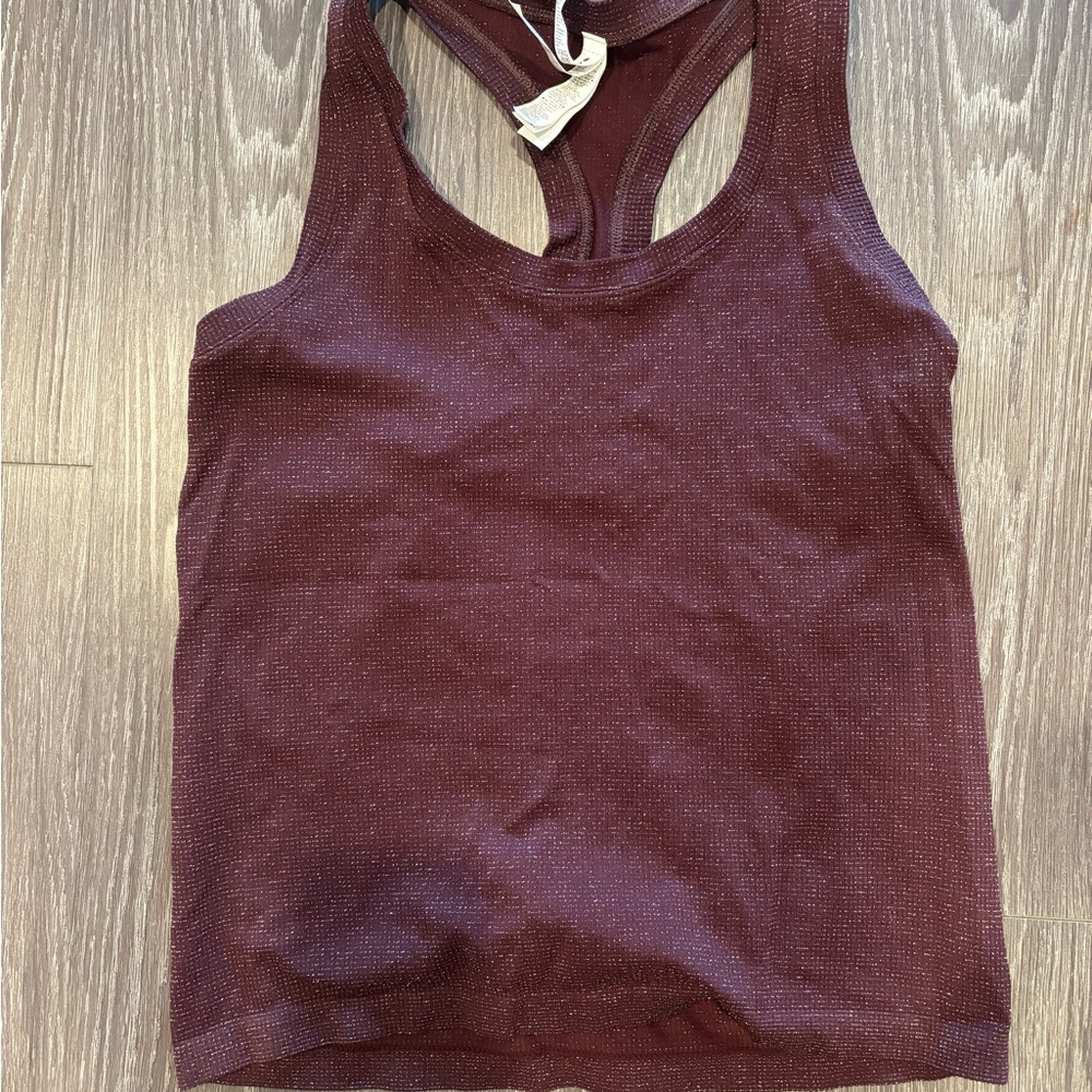 Athleta Burgundy Performance Althletic Tank Top Size Small